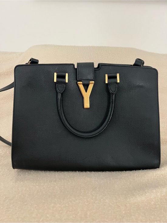 Saint Laurent Handbags - Yves Saint Laurent YSL Black OTL Sac Ligne Y - Excellent Condition